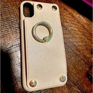 iPhone 10 XS wallet ring kickstand case